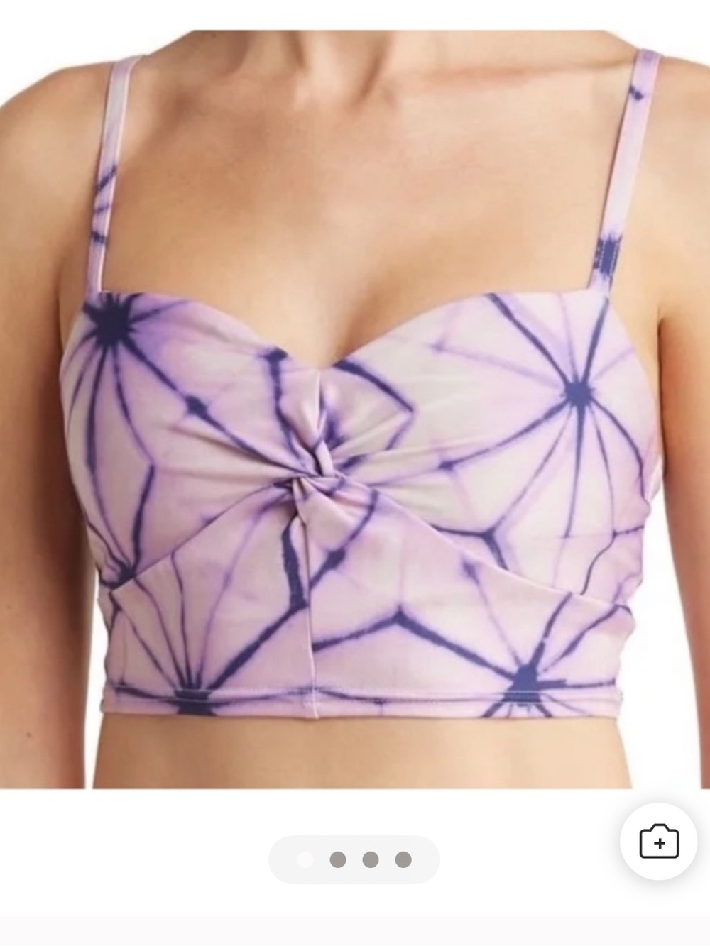 Free People Movement Double Take Crop Cami Purple XL Athleisure Y2K